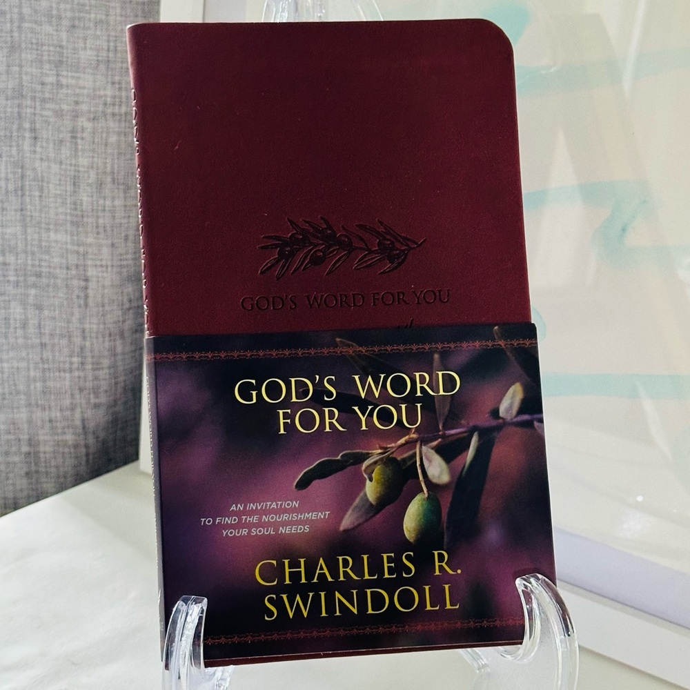 NEW God’s Word for You Charles R Swindoll Leather Softback Book